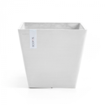 POT CARRE ROTTERDAM - BLANC 50 X 50 X 43.8 CM CARRE 