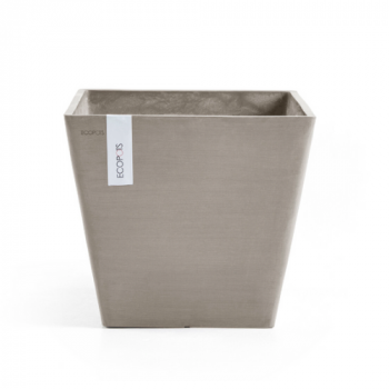 POT CARRE ROTTERDAM WHEELS - TAUPE 50 X 50 X 49.7 CM CARRE 