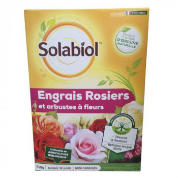 ENGRAIS ROSIER ET ARBUSTES A FLEURS  750 GR 